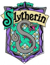 Slytherin emblem embroidery design