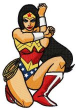 Wonder Woman embroidery design