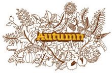 Autumn 4 embroidery design