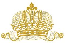 Crown 2 embroidery design