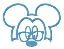 Old Mickey embroidery design