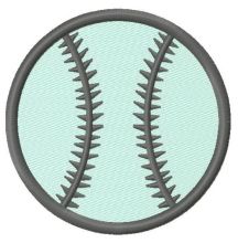Baseball ball embroidery design