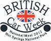 British Car Week embroidery logo