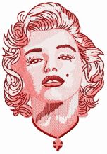 Gorgeous Marilyn 3 embroidery design