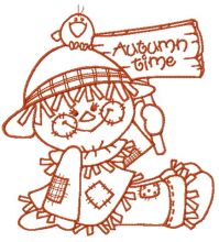 Friendly scarecrow 3 embroidery design