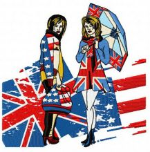British VS American embroidery design