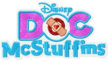 Doc McStuffins logo embroidery design