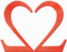 Heart Love embroidery design