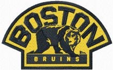 Boston Bruins alternative logo embroidery design