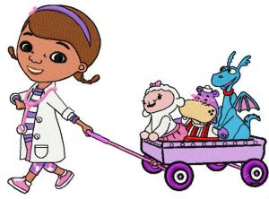Doc McStuffins and friends embroidery design