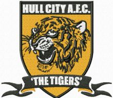 Hull City AFC The Tigers logo embroidery design