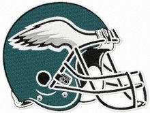 Philadelphia Eagles helmet embroidery design