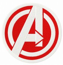 Avengers bright logo embroidery design