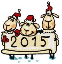 2015 sheep embroidery design