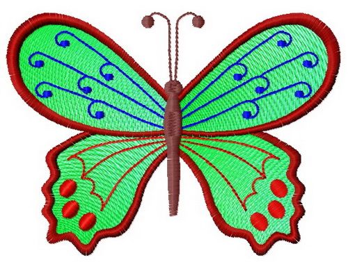 Butterfly 7 machine embroidery design
