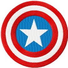 Captain America Shield  embroidery design