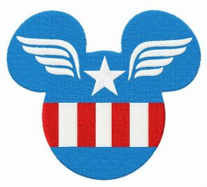 Captain Mickey embroidery design