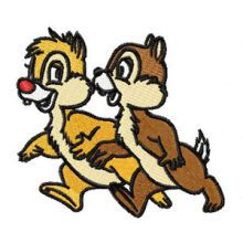 Chip & Dale 1 embroidery design