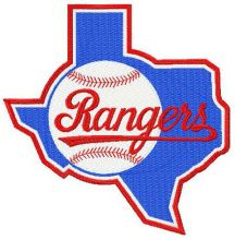 Texas Rangers logo 2 embroidery design