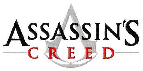 Assassin's creed logo machine embroidery design