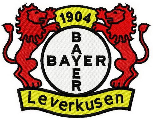 Bayer Leverkusen logo machine embroidery design