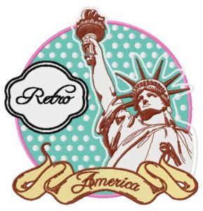 America embroidery design