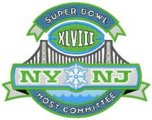 NY NJ logo embroidery design