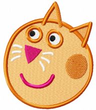 Friend Candy Cat muzzle embroidery design