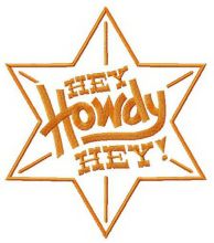 Hey Howdy Hey star embroidery design