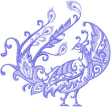 Bird of Happiness embroidery design