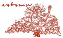 Autumn gifts 2 embroidery design