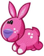 Tiny bunny embroidery design