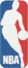 NBA Logo embroidery design
