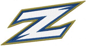 Akron Zips Primary Logo embroidery design