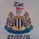 Newcastle United design embroidered
