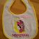 Minnie Mouse and moon design on bib embroidered