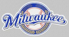 Milwaukee Brewers logo 2 embroidery design