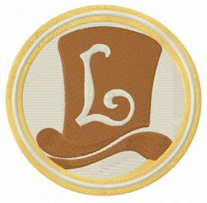 Professor Layton logo embroidery design