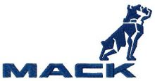Mack trucks logo embroidery design