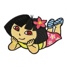 Dora the Explorer - Aloha  embroidery design
