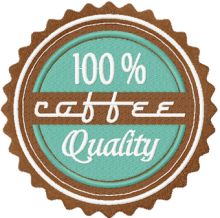 Coffee Labels 50s style embroidery design