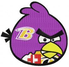 Angry Birds Baltimore Ravens embroidery design