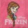 Embroidered Anna Frozen design on towel
