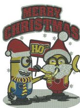 Merry Christmas HO 3x embroidery design
