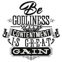 Be godliness embroidery design