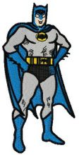 Brave Batman embroidery design