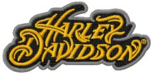 Harley Davidson Athena embroidery design