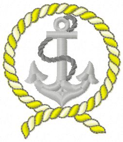 Anchor 2 embroidery design