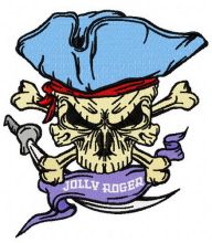 Jolly Roger embroidery design