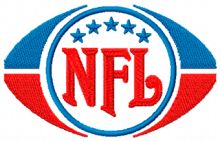National Football League alternative logo embroidery design